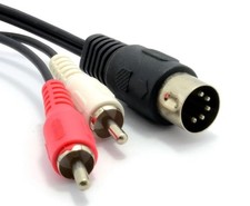 0.5m 50cm 5 Pin Male Din Plug