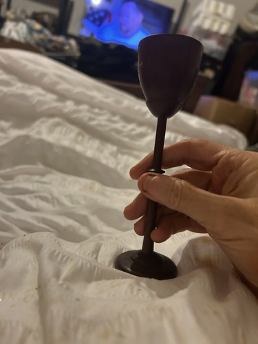 Wooden metal small goblet - metal,