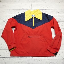 VINTAGE Powderhorn Mountaineering Jacket XL Red Anorak Windbreaker Jackson Hole