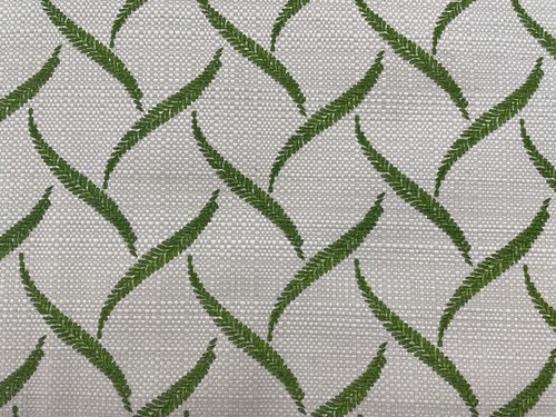 Feather trellis linen fabric - trellis,