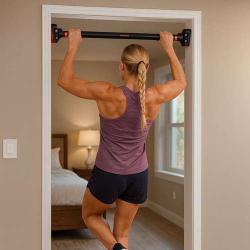 Doorway pull bar - up, no