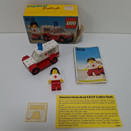 Vintage lego 606 ambulance - vintage,