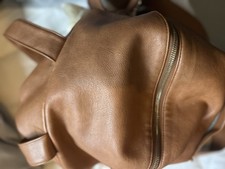 Faux leather designer baby bag