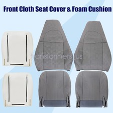 For 2003-2014 Chevy Express Driver & Passenger Cloth Seat Cover & Foam Cushion