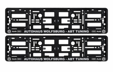 2X Number Plate Surrounds