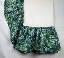 Laura Ashley Bramble Berry Twin DAYBED Skirt Dust Ruffle Drop 13" Green Blue