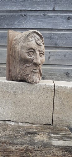 Old oak corbel - old, vintage