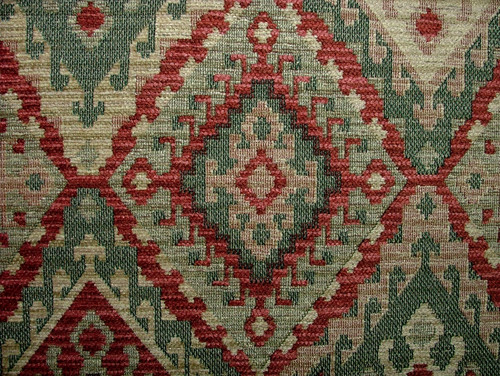 Rosso kilim chenille fabric - chenille,