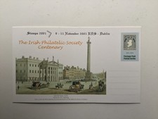 irish stamps, Exhibition souvenir, 2001 Stampa postcard 