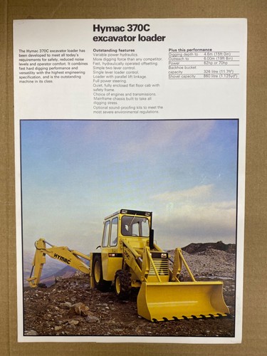 Hymac 370c excavator loader - 370c,
