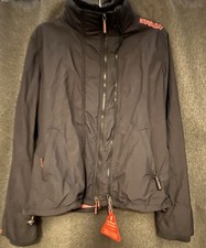Superdry Women's Windcheater Jacket Size XL, Grey/Pink, BNWT