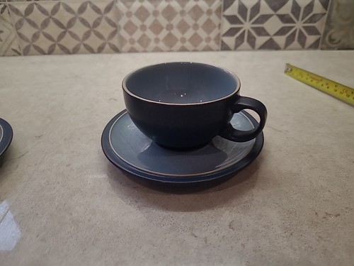 Denby blue jetty cup and - blue,