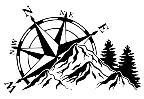 Large mountain compass car - 23",