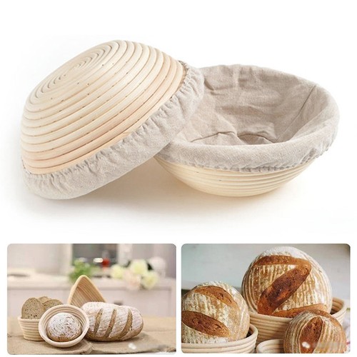 Round rattan bread proofing - round,