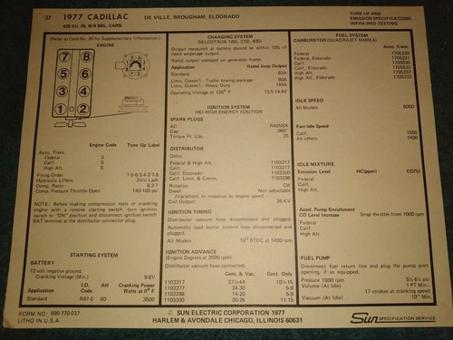 1977 cadillac 425 engine - 1977,