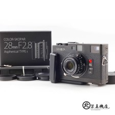 New Lens [MINT w/Grip] MINOLTA CLE Rangefinder Color Skopar 28mm f2.8 From JAPAN