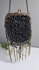 Bàya Luna Quirky Chain mail charm Clip top Purse Handbag Goth Steampunk 