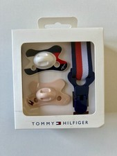Tommy Hilfiger Baby Logo Pacifier Gift Set 0-6 Months Brand New