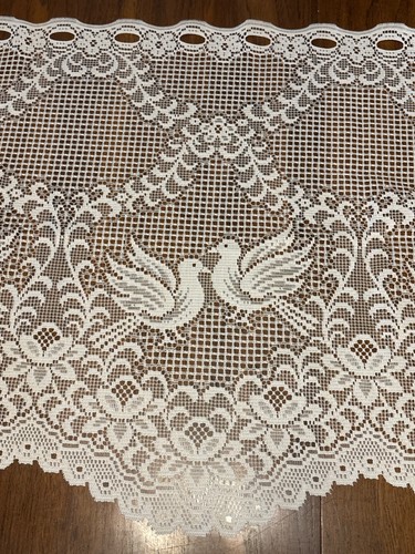 Vintage lace curtain panel - vintage,