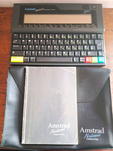 Amstrad nc100 vintage notepad - amstrad,