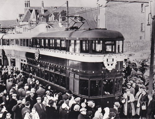 Mumbles railway electric tram - railway,