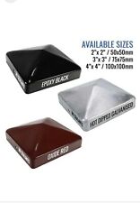 10 caps METAL FENCE POST CAPS