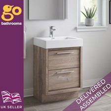Bare Oak Vanity Unit 600
