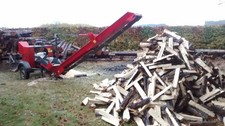 firewood processor hire logs biomass log splitter hire