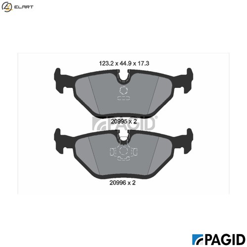 Brake pad set disc - pad,