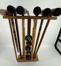 Vintage Wooden Croquet Set