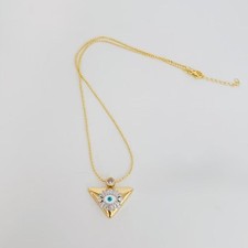 Evil Eye Triangle Pendant