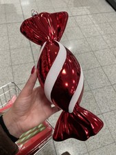 Giant Christmas Candy Cane Striped Sweet Xmas Tree Bauble 30CM Tkmaxx