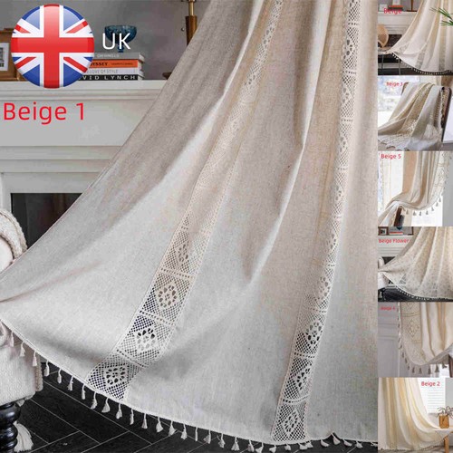 Net knitted curtain panel - knitted, slot