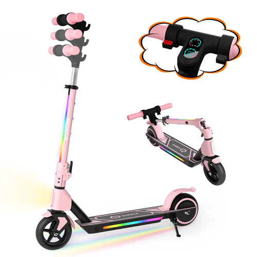 Pink kids electric scooter - electric,