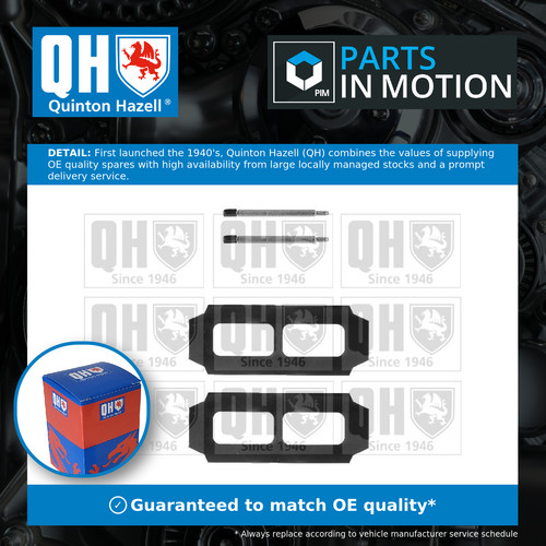 Brake pad fitting - pad, fits