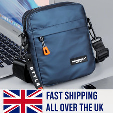 Men's Crossbody Bag Shoulder Sling Bag Anti-theft Lock Chest Bag.
