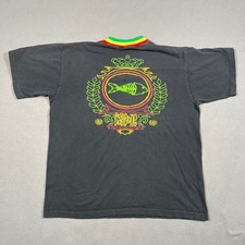 Vintage Fishbone T Shirt L Black 1992 Rasta Reggae Ska Band Tee Single Stitch
