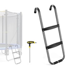 Trampoline ladder level 2, made of rust-proof steel, suitable for trampolines
