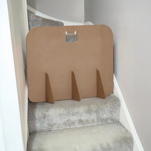 Wooden stair stopper dog gate - stair,