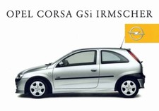 Opel Corsa GSI Irmscher 02/2002 Swiss Brochure Catalogue in French