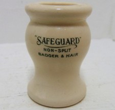 1920's Maw's of London "Safeguard" Non-Split Badger & Hair Shaving Brush Handle