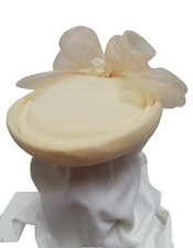 Vintage Brides / Wedding hat cream Headways by Albert. VGC