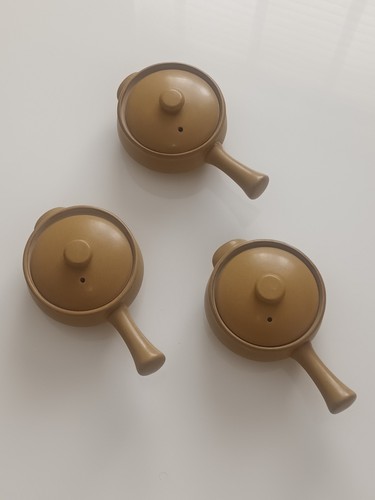 Denby ode lidded soup bowls - 3x,