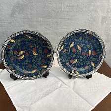 Antique Royal Doulton Plate Persian Parrots D4031 Dish C. Early 20th x 2