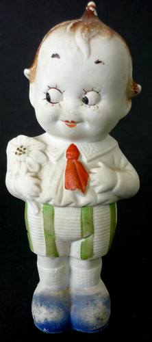 Antique german bisque kewpie - bisque,