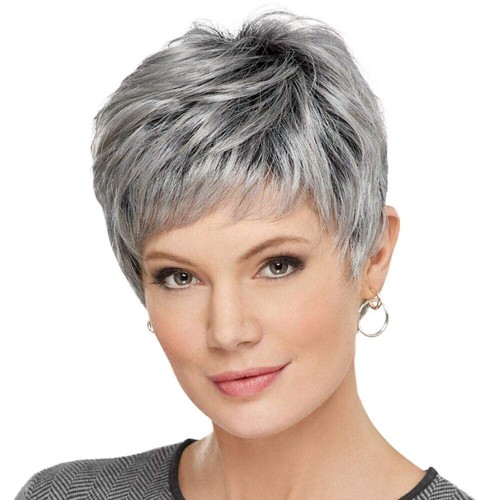 Short layered pixie - layered,