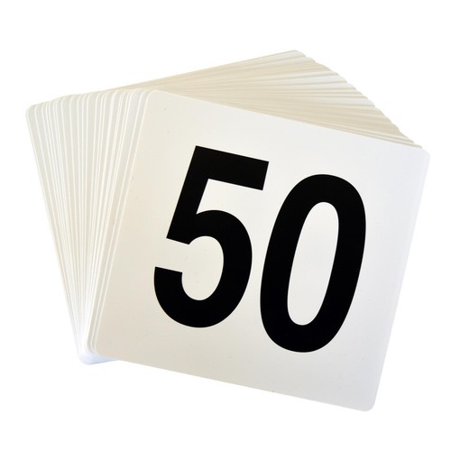 Wedding table number - table, cards