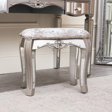 Silver mirrored dressing table