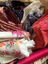 Fabric Pieces Bag 900g Mixed Bag Crafts Sewing Projects Recycled Mystery Bag