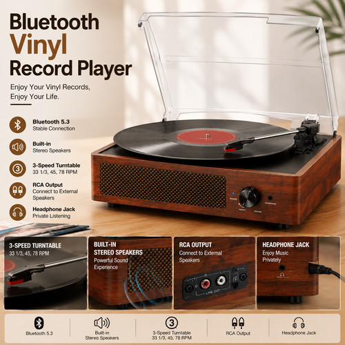 Bluetooth vinyl record - vinyl,